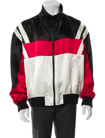 Saint Laurent 2022 Colorblock Pattern Windbreaker