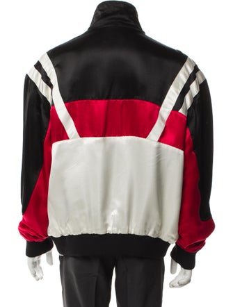 Saint Laurent 2022 Colorblock Pattern Windbreaker