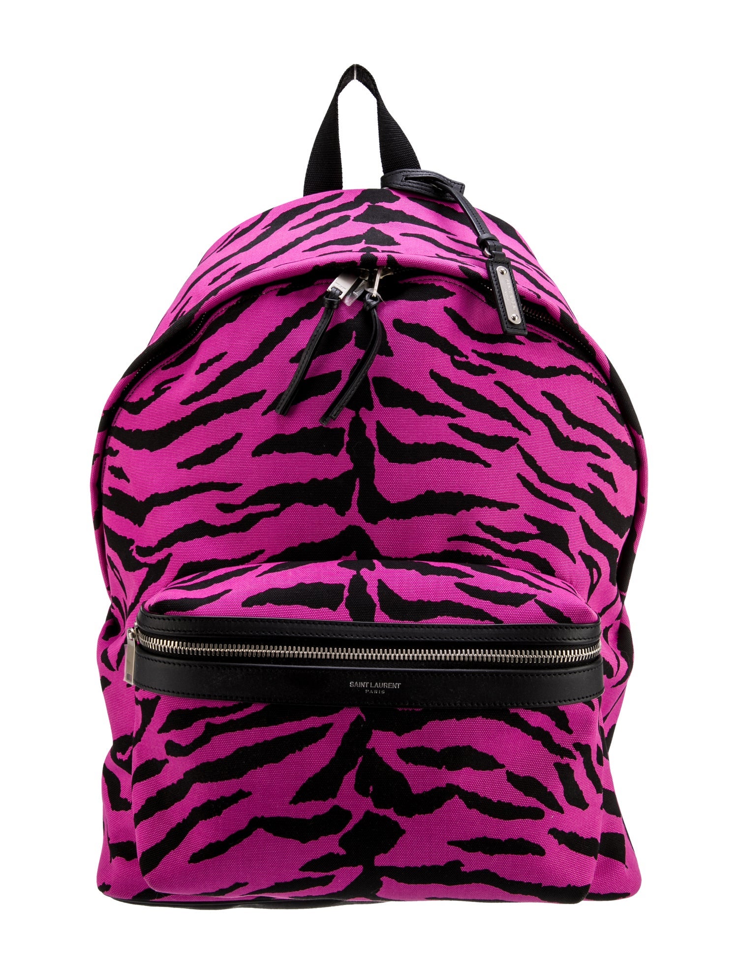 Saint Laurent Canvas City Backpack Large