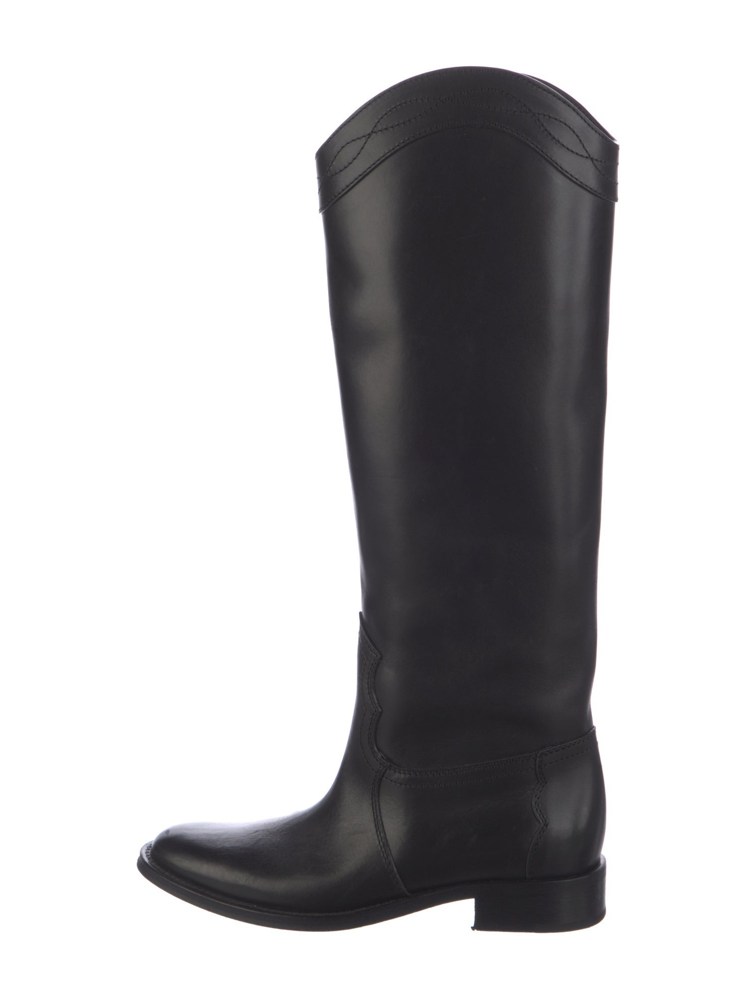 Saint Laurent Leather Riding Boots