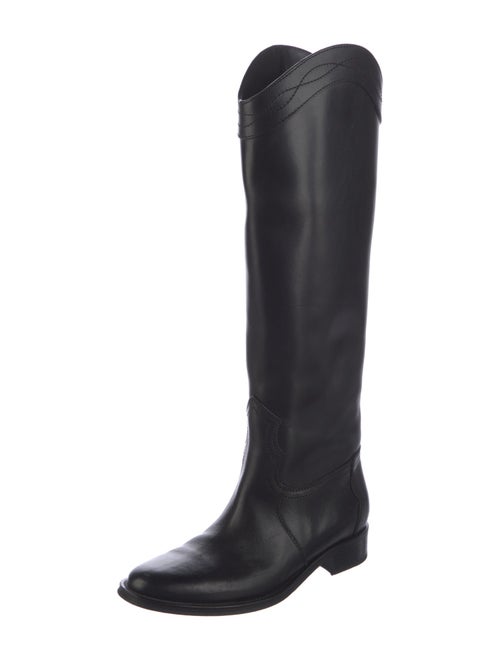 Saint Laurent Leather Riding Boots
