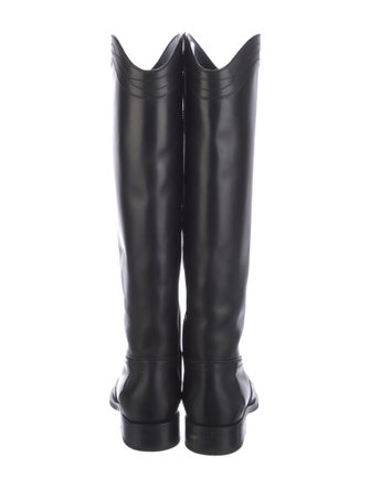 Saint Laurent Leather Riding Boots