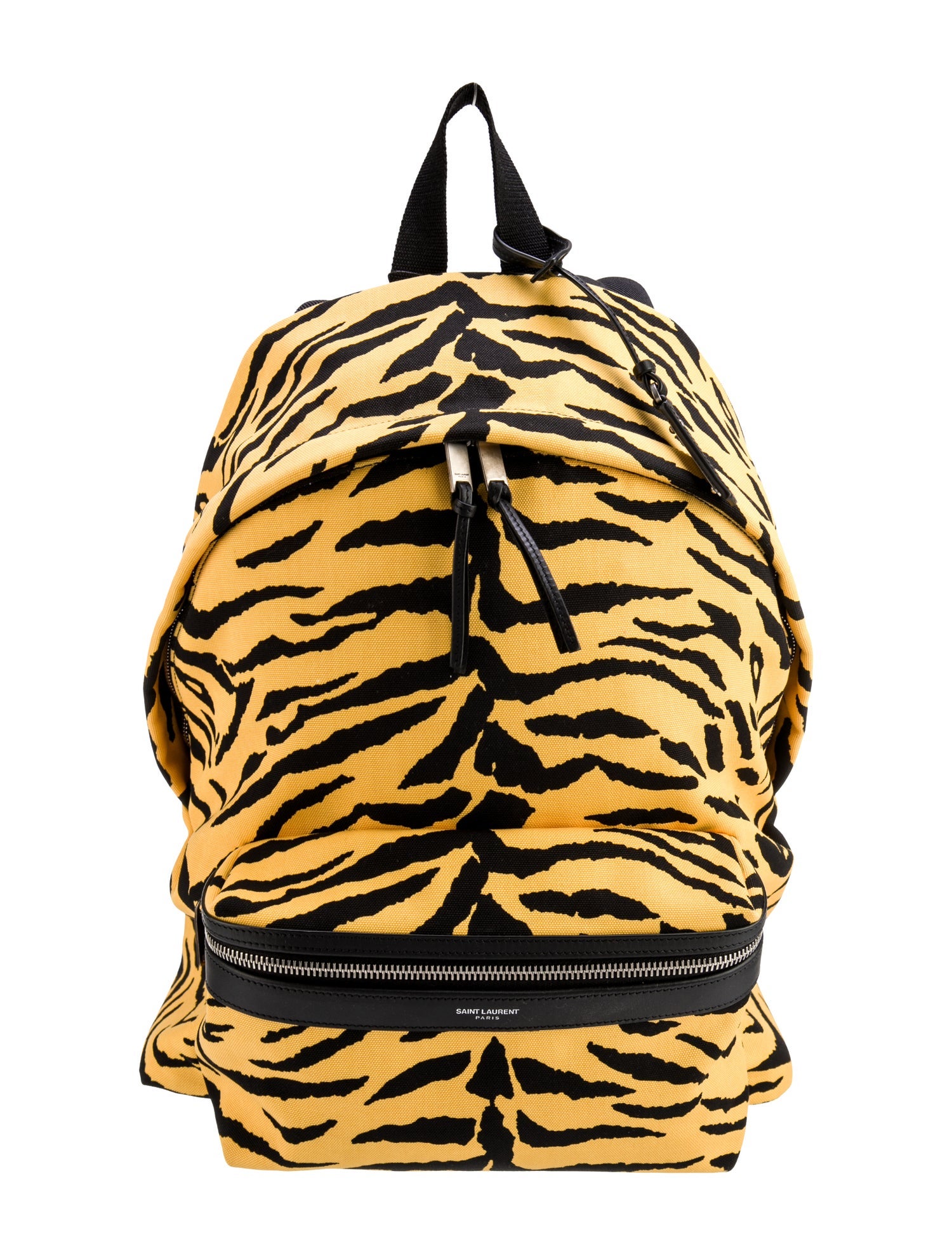 Saint Laurent Canvas City Backpack Large