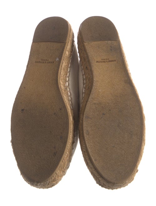 Saint Laurent Canvas Embroidered Accent Espadrilles