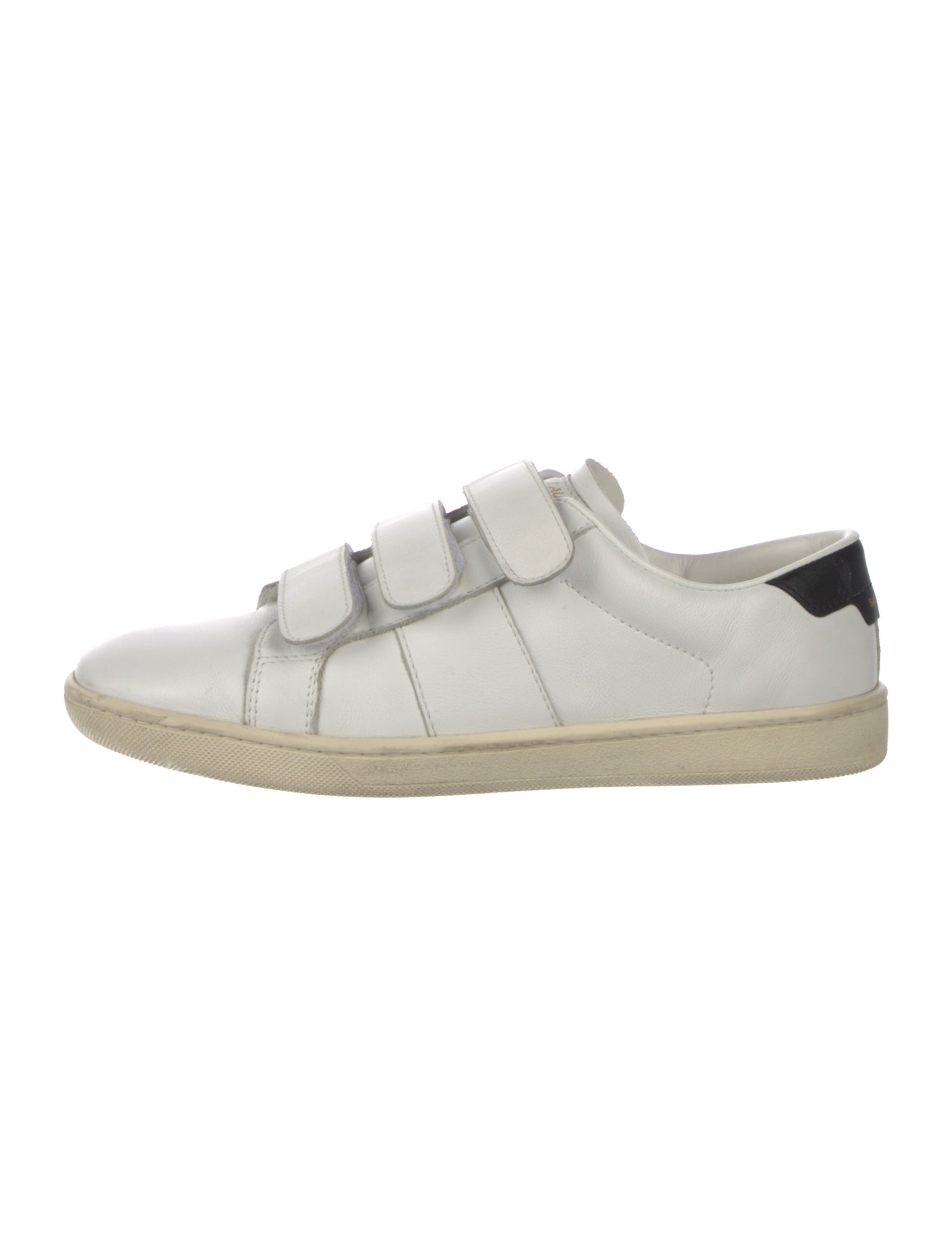 Saint Laurent Leather Colorblock Pattern Sneakers