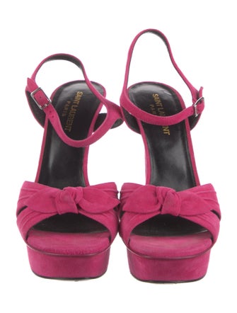 Saint Laurent Suede Slingback Sandals