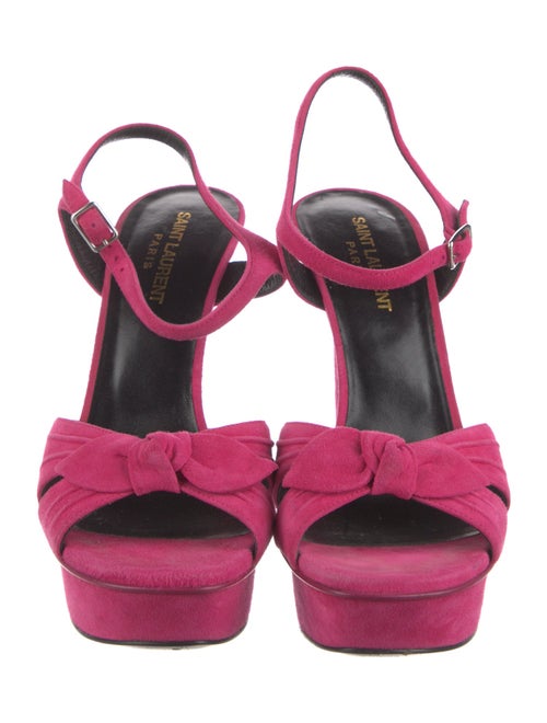 Saint Laurent Suede Slingback Sandals