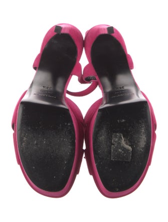 Saint Laurent Suede Slingback Sandals