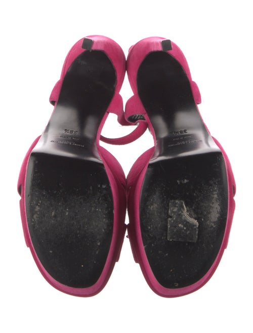 Saint Laurent Suede Slingback Sandals