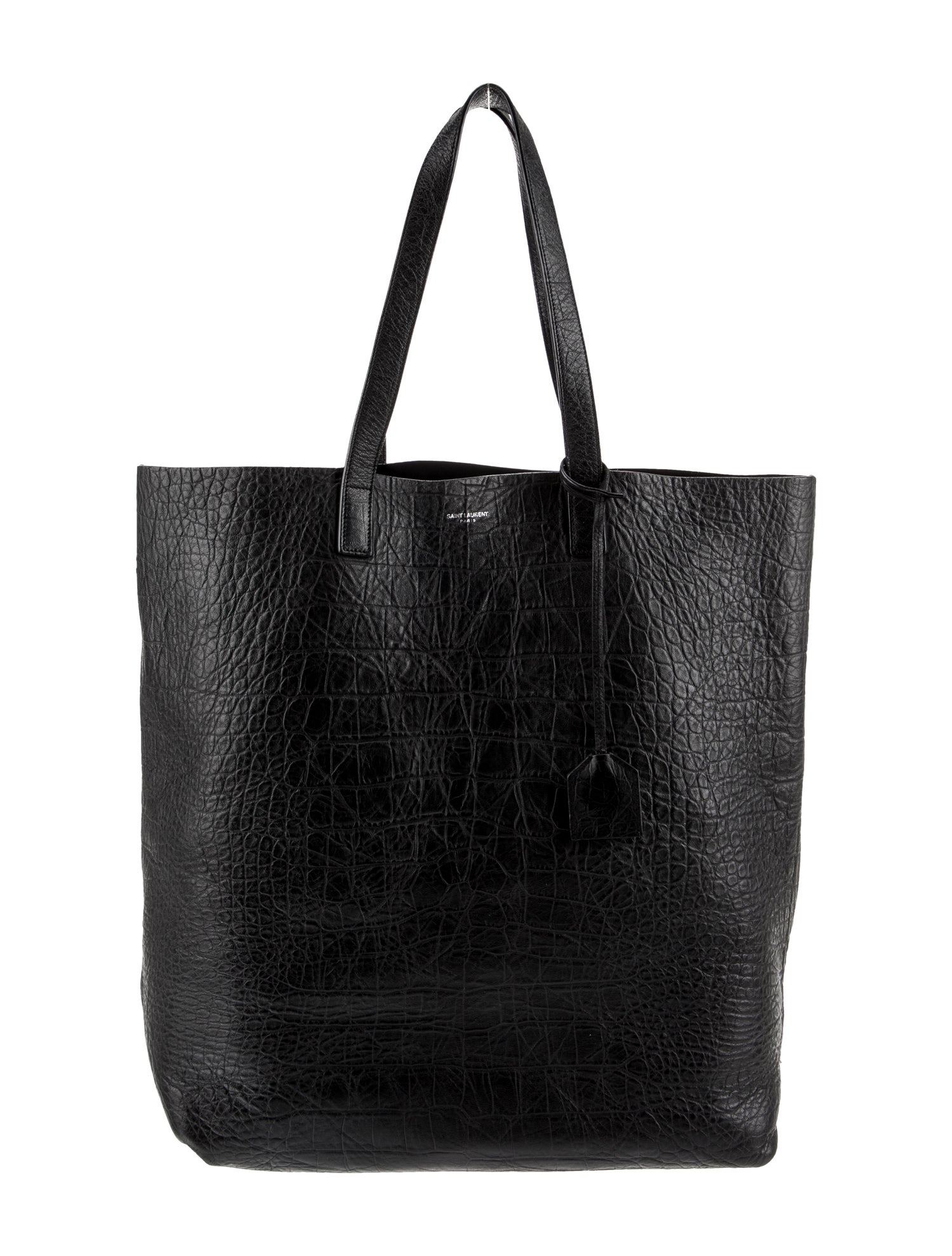 Saint Laurent Embossed Leather Tote