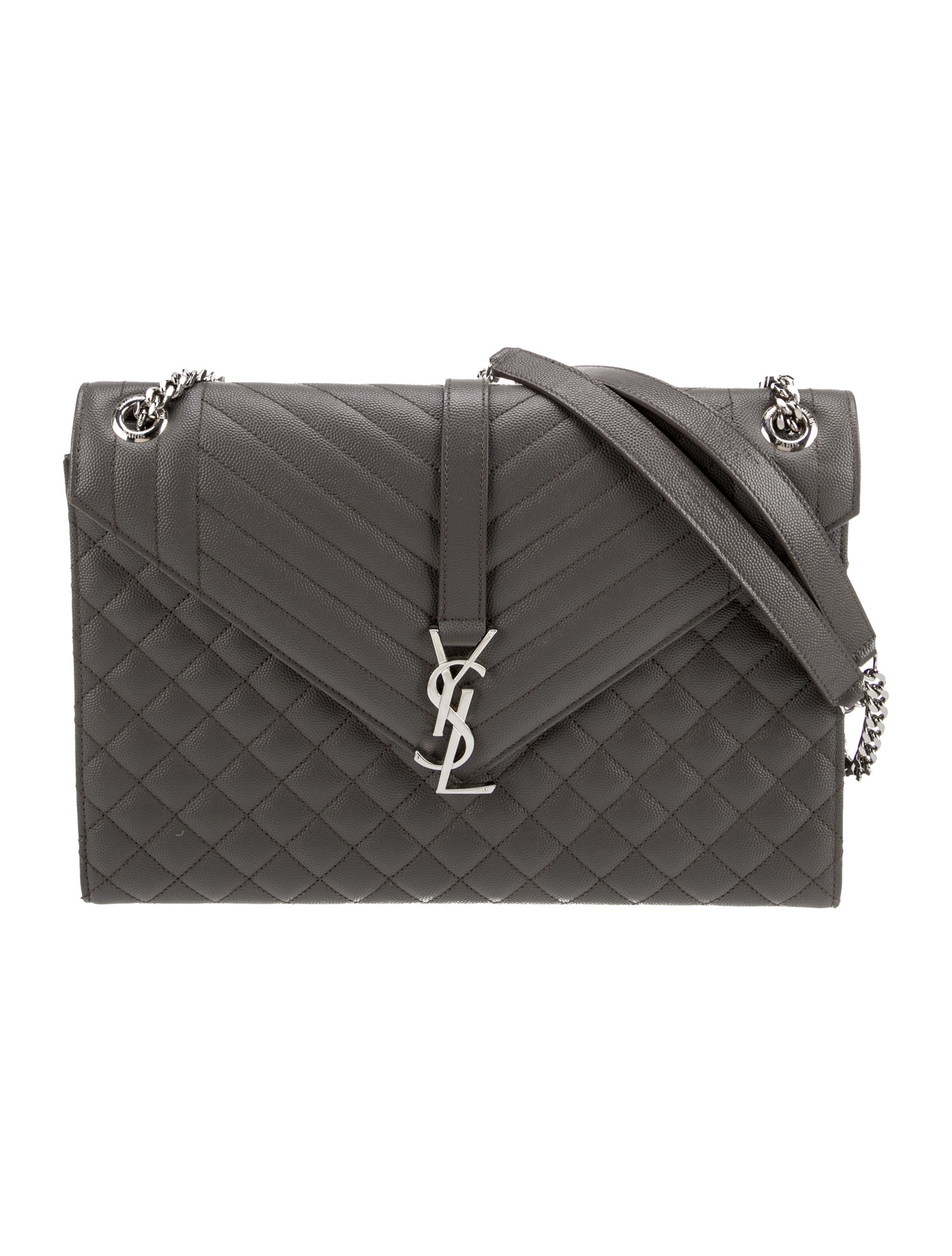 Saint Laurent Leather Envelope Large