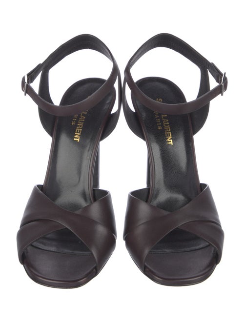 Saint Laurent Leather Studded Accents Sandals