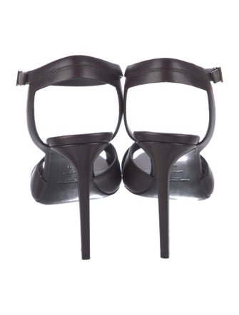 Saint Laurent Leather Studded Accents Sandals