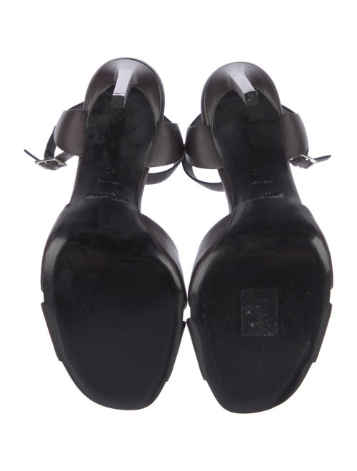 Saint Laurent Leather Studded Accents Sandals
