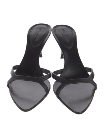Saint Laurent Leather Slides