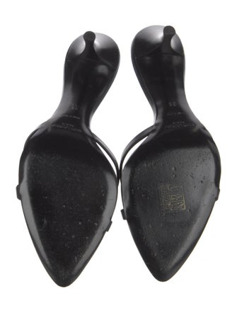 Saint Laurent Leather Slides