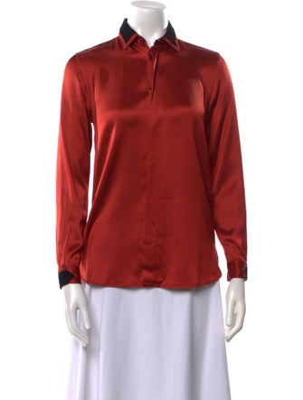 Saint Laurent 2018 Silk Button-Up Top