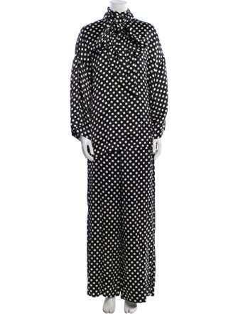Saint Laurent Polka Dot Print Pant Set