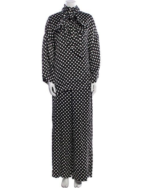 Saint Laurent Polka Dot Print Pant Set