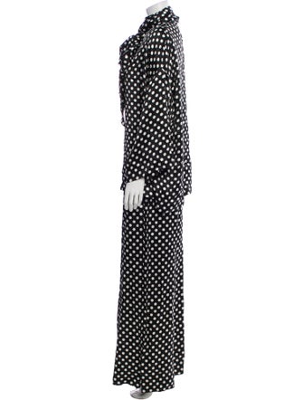 Saint Laurent Polka Dot Print Pant Set