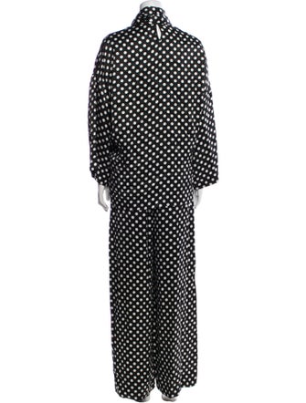Saint Laurent Polka Dot Print Pant Set