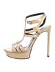 Saint Laurent Patent Leather Sandals