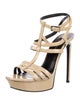 Saint Laurent Patent Leather Sandals