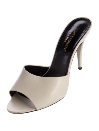 Saint Laurent Leather Slides