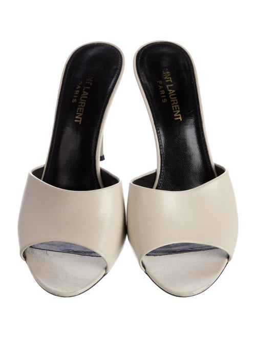 Saint Laurent Leather Slides
