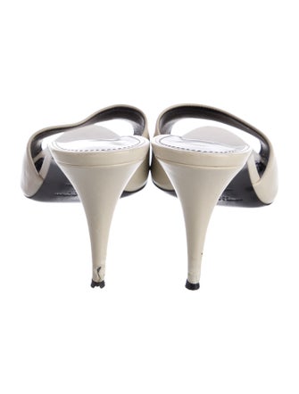 Saint Laurent Leather Slides