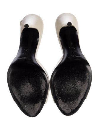 Saint Laurent Leather Slides