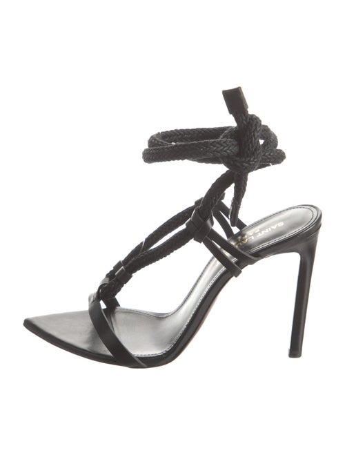 Saint Laurent Leather Slingback Sandals