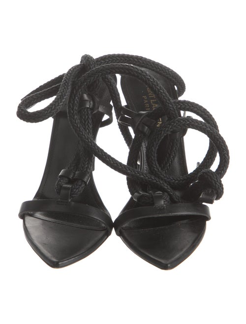 Saint Laurent Leather Slingback Sandals