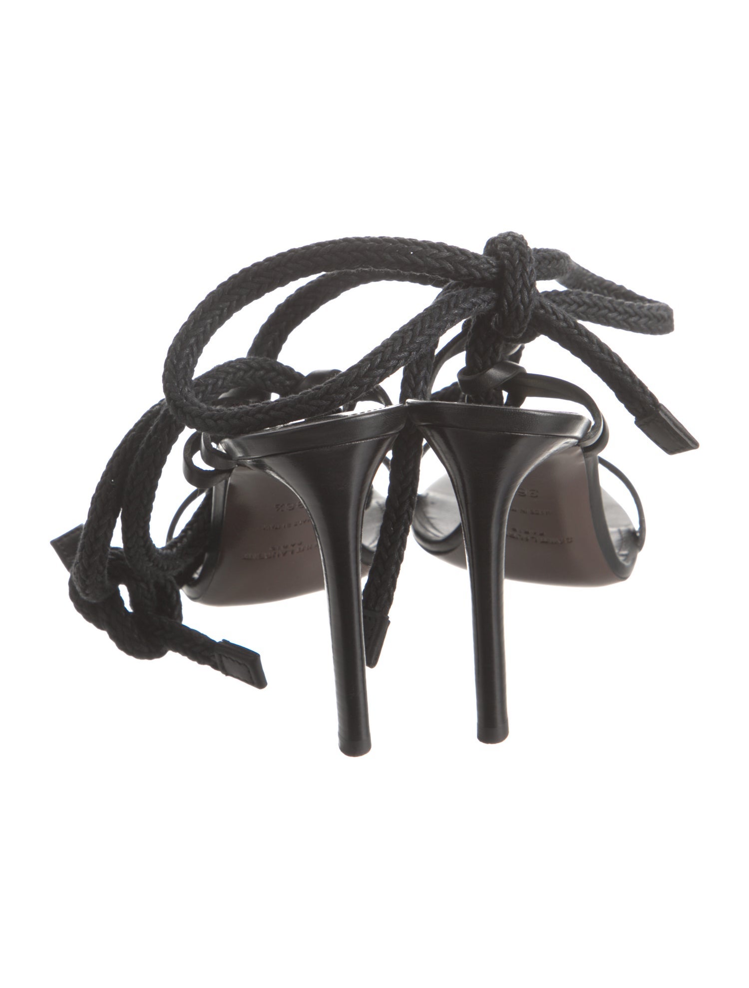 Saint Laurent Leather Slingback Sandals