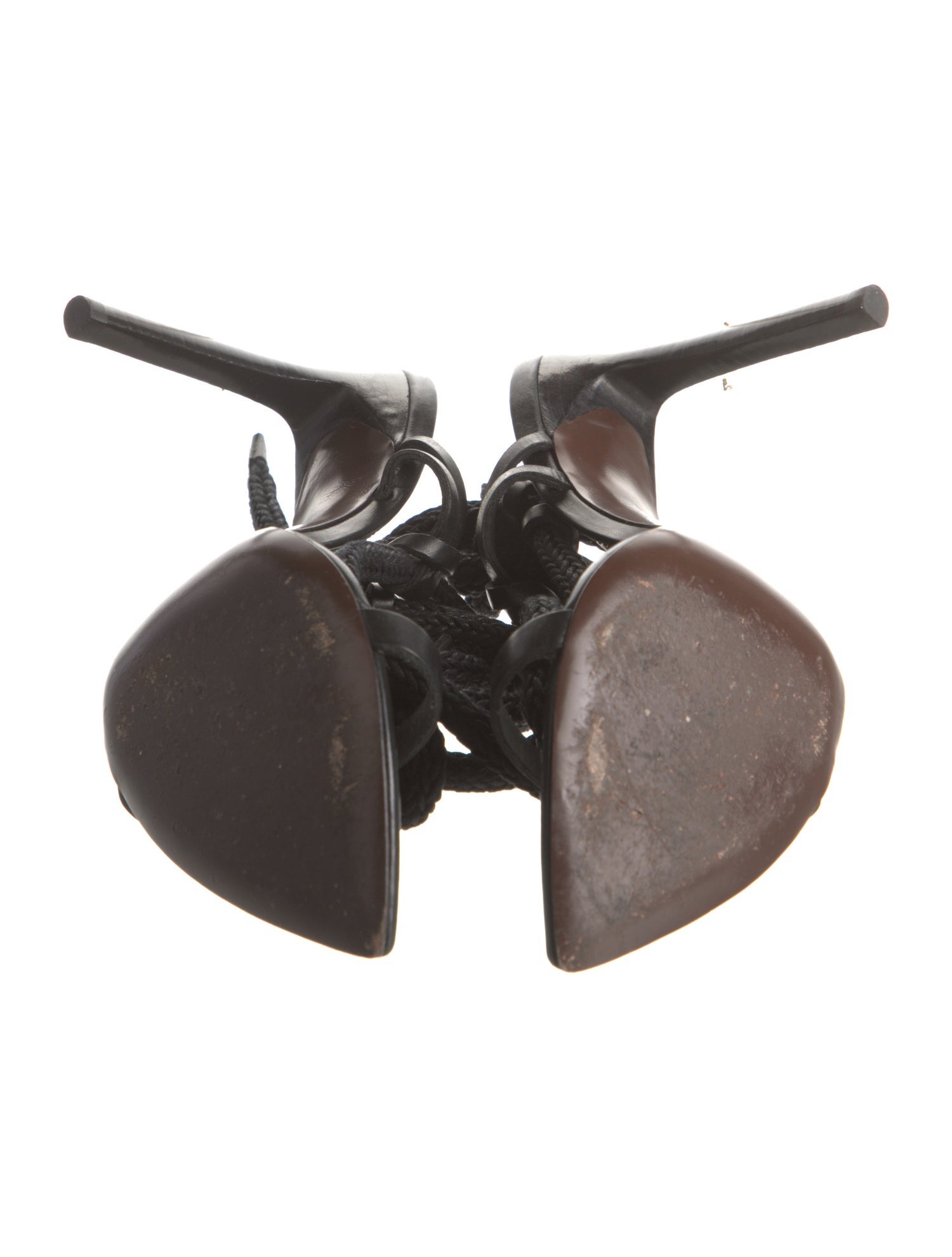 Saint Laurent Leather Slingback Sandals