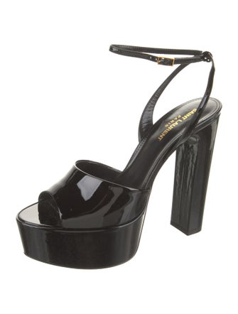 Saint Laurent Patent Leather Sandals