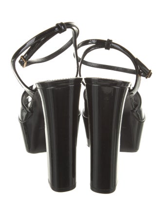 Saint Laurent Patent Leather Sandals