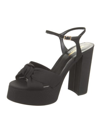 Saint Laurent Canvas Slingback Sandals