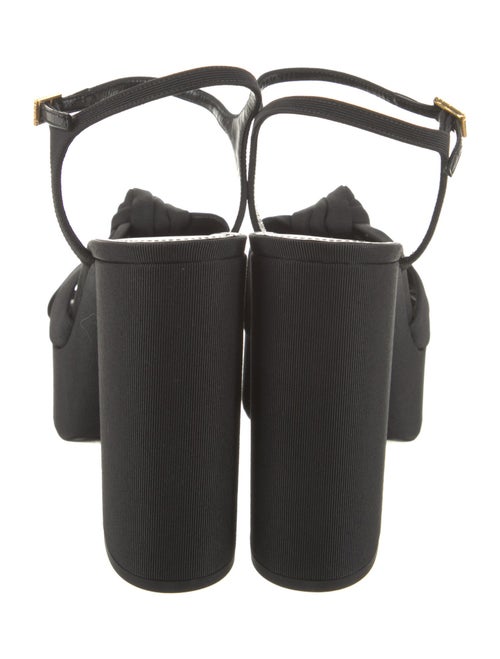 Saint Laurent Canvas Slingback Sandals