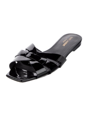 Saint Laurent Patent Leather Slides