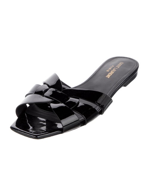 Saint Laurent Patent Leather Slides