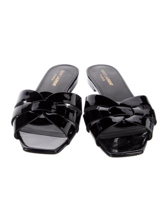 Saint Laurent Patent Leather Slides