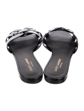 Saint Laurent Patent Leather Slides