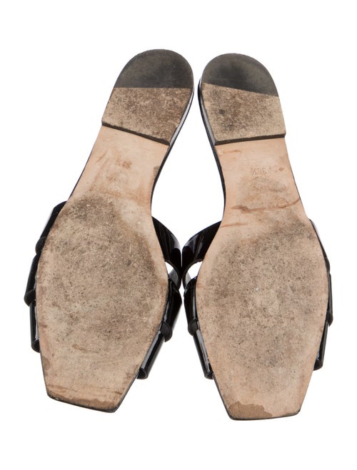 Saint Laurent Patent Leather Slides
