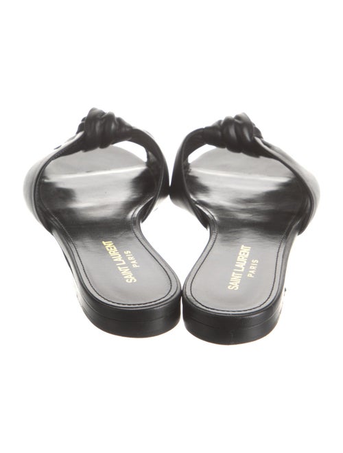 Saint Laurent Leather Slides