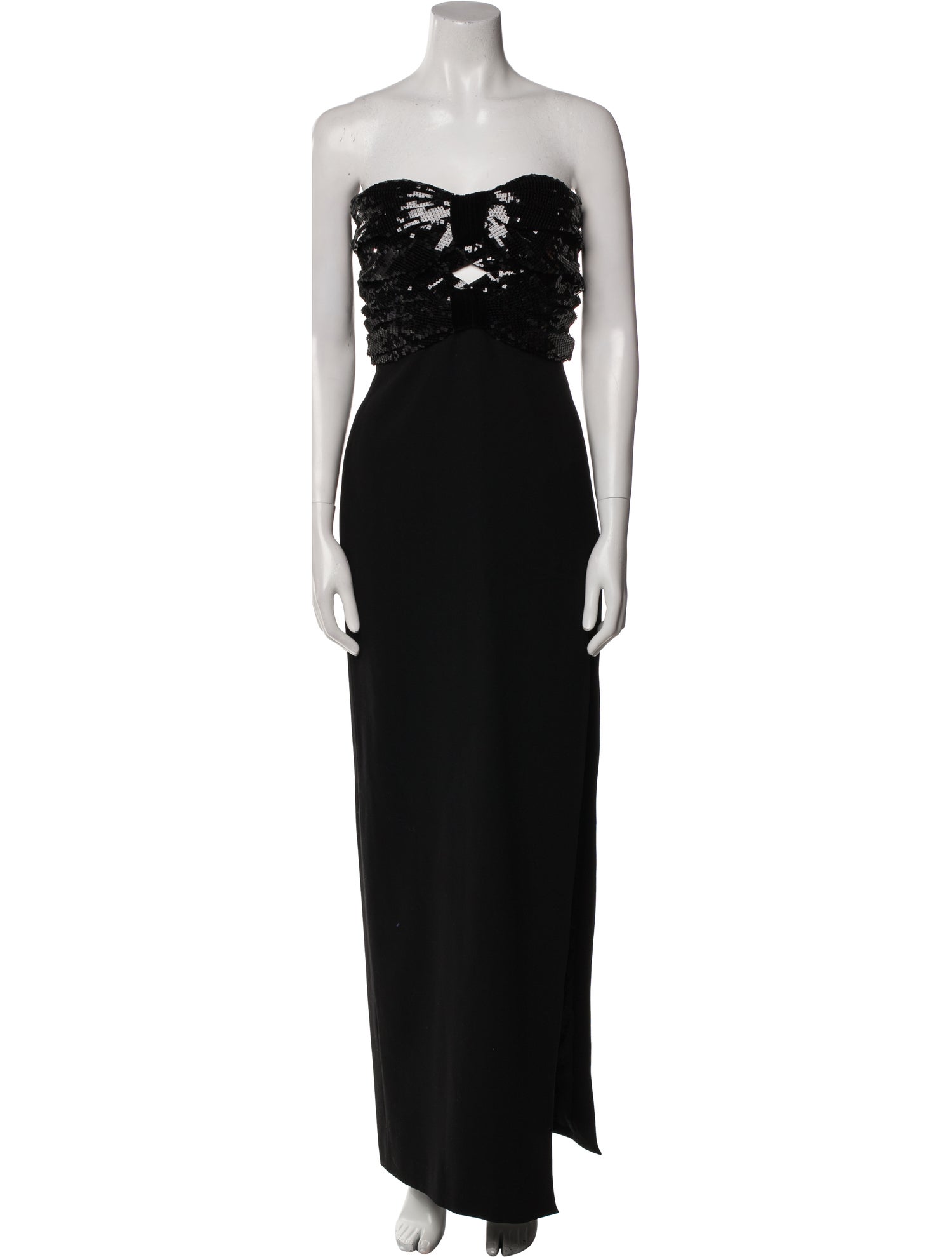 Saint Laurent Strapless Long Dress