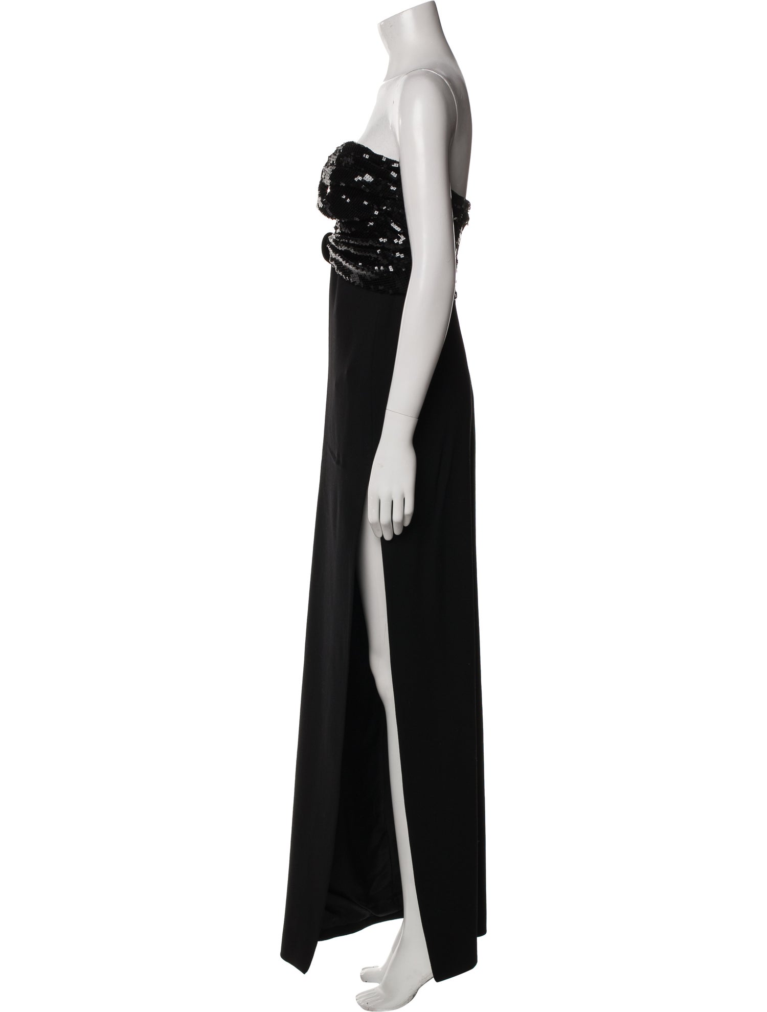 Saint Laurent Strapless Long Dress