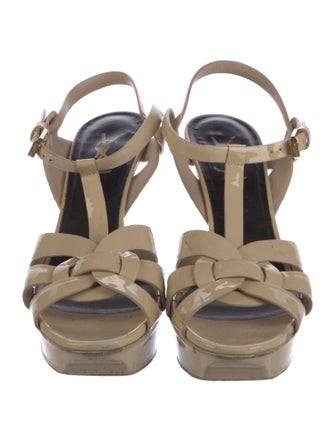 Saint Laurent Patent Leather Sandals