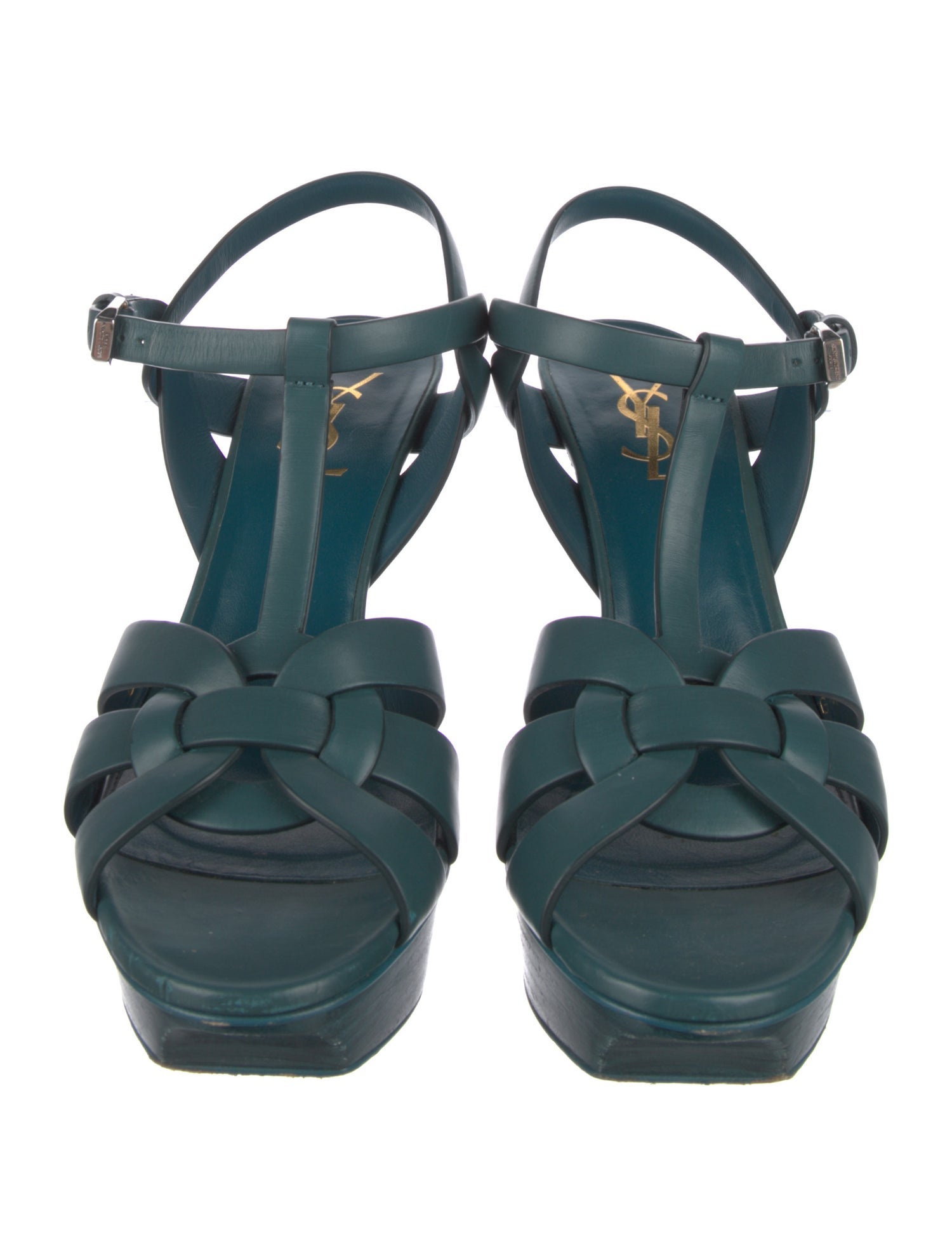 Saint Laurent Leather T-Strap Pumps