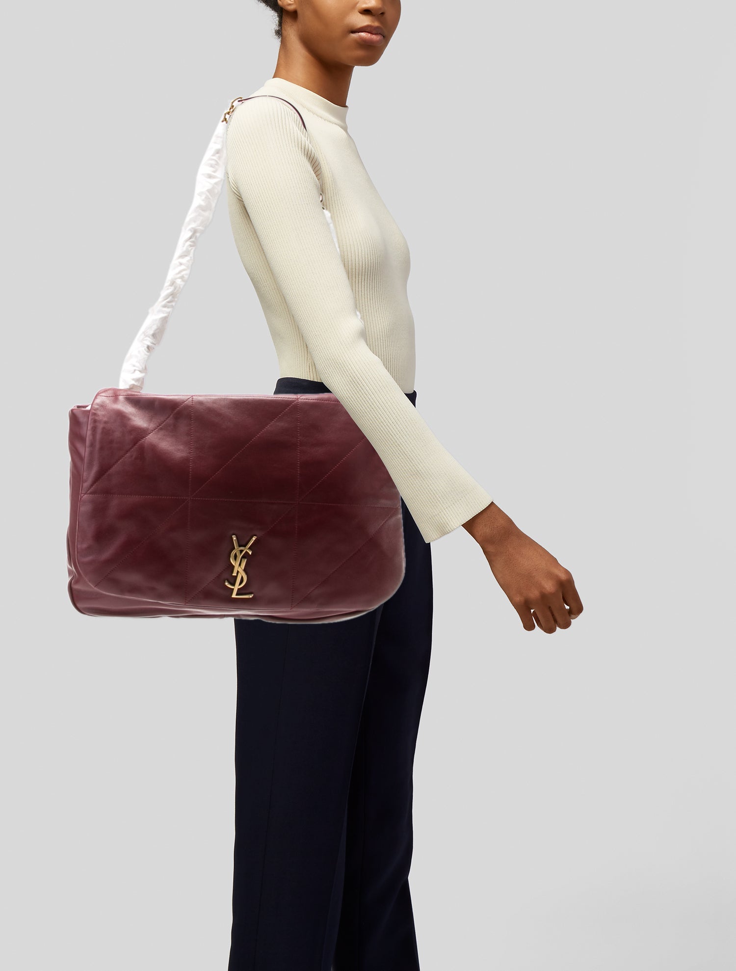 Saint Laurent Quilted Monogram Carré Rive Gauche Matelassé Jamie 4.3 Large 2024